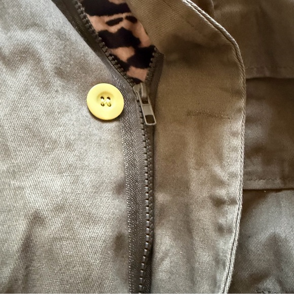 Olive Green Sequin Embellished Jacket - Picture 6 of 8